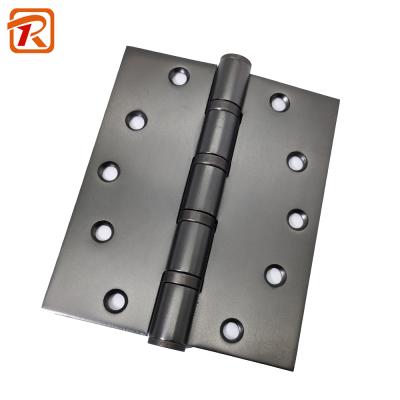 China Modern Finish Matte Black Ball Bearing Hinge 304 4BB Stainless Steel No Noise Cabinet Hinge Door for sale