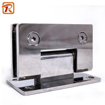 China Bathroom Easy Installation Fittings Circinal Glass Door Flange Bevel Angle Angle 90 Degree Shower Hinge for sale