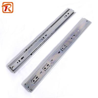 China 35MM 3 Fold Ball Bearing Contemporary Blue 45mm Galvanized Drawer Slide For Furniture Slide Rail for sale