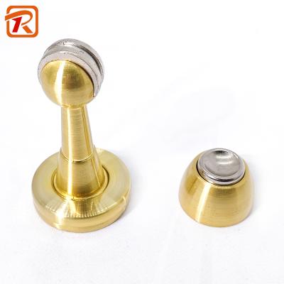 China Modern Magnetic Floor Door Holder Stop Stainless Steel Magnet Door Blocker Stopper for sale