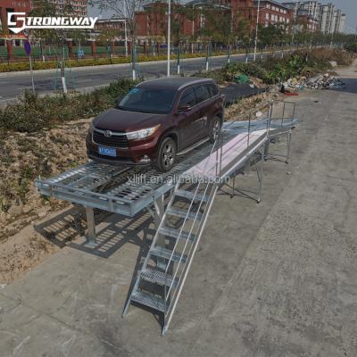 China CAR REPAIR MAINTENANCE RAISING car 13220Ib car ramp portable easy height steel car installation ramp strongway adjustable car ramps on hot sale for sale