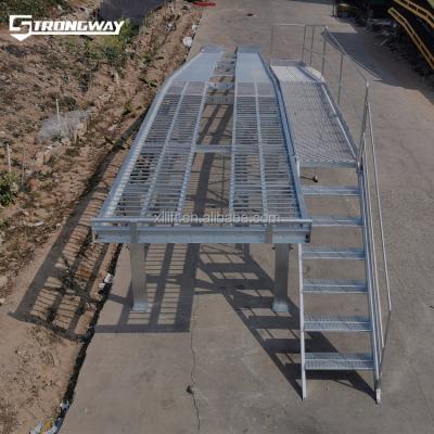 China CAR REPAIR MAINTENANCE LIFTING 4T garage car ramp strongway hot galvanizing adjustable car ramps loading car ramps for sale for sale