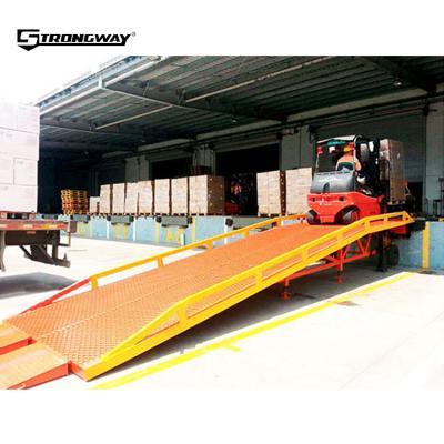 China Container Loading Double Bait 5mm Antirust Steel Mesh 10300mm 6 Tons Loading Ramp Warehouse ATV Cargo for sale