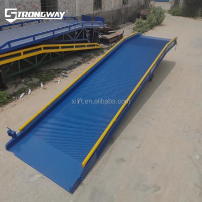 China Factory Warehouse 15tons Loading Ramp Car Loading Ramp Strongway Strong Hydraulic Loading Ramps High For Trucks for sale