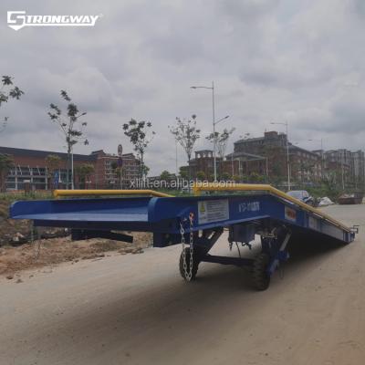 China Factory strong forklift 20tons loading ramps hydraulic loading ramps strongway high for trailers for sale