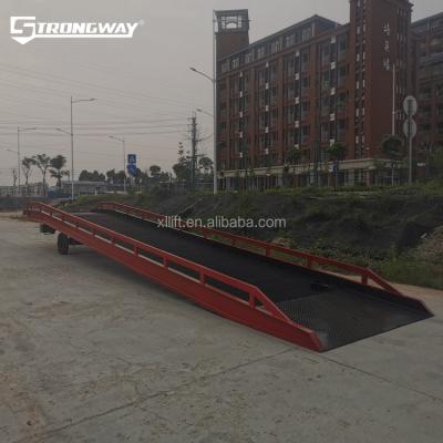 China Factory Industrial 8tons Factory Unloading New Design Truck Ramp Portable Loading Ramp Yard Ramp For Forklift for sale