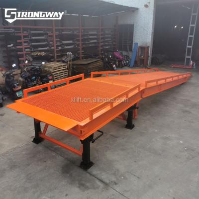 China Heavy Duty 15ton Factory Loading Ramps Warehouse Portable High Quality Loading Ramp With Forklift Loading Ramps For Sale for sale