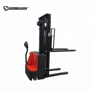 China Walking type 3 meters lifing full electric stacker 1500kg for sale