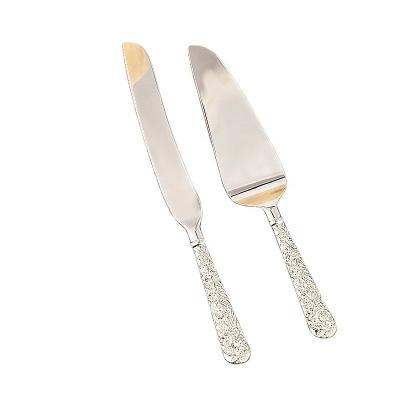 China New viable European cooking tools harden pizza spatula knife two-piece set handle restaurant household exquisite cutlery for sale