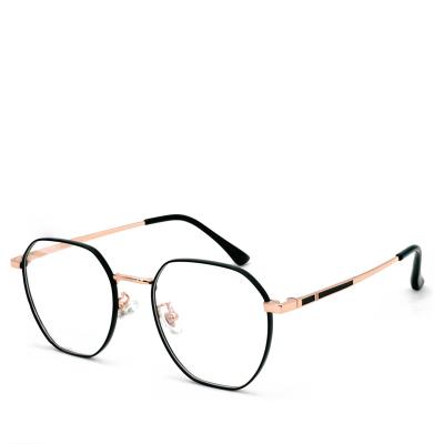 China Latest Fashion Glasses Frame Men's Rimless Optical Eye Glass Frame New Stylish Trendy Metal Glass Frame For Women for sale