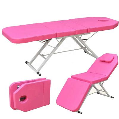 China Modern high quality portable bed patient massage foldable massage table for beauty salon treatment bed spa beauty tattoo bed for sale