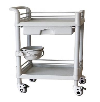 China Modern factory hot sale beauty salon hospital care delivery medicine with wheels color ABS trolley for sale