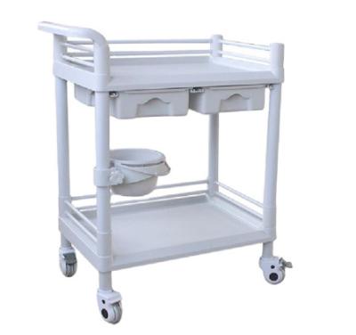 China Nursing Home Trolley Hospital Clinic Hairdressing Sofa Tools Modern ABS Trolley Bestselling Trolley with Wheels for sale