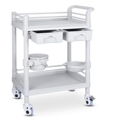 China Modern ABS Trolley Instrument Beauty Hospital OSEN Shelf Beauty Salon Nurse Trolley Multifunction Control Trolley for sale