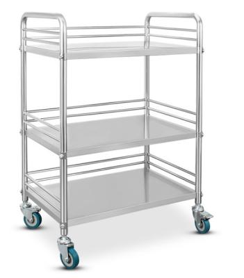 China Detachable type. Hospital Trolley Metal Stainless Steel Trolley Detachable Medical Trolley With Two Three Drawers Tool Trolley for sale