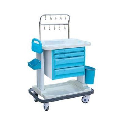 China ABS OSEN-HT92 Mobile Hospital Equipment Iv Medical Treatment Crash Trolley Convenient for sale