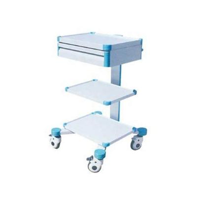 China OSEN-HT79 Silent Three-Layer Round Hospital Chest Of Drawers With Drawers Instrument Trolley for sale