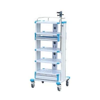 China OSEN-HT80 Adjustable Five-Layer Hospital Chest Of Drawers With Drawers Instrument Trolley for sale