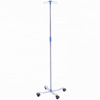 China Minimalist Hospital Drip Rack Four Wheels IV Rack for sale