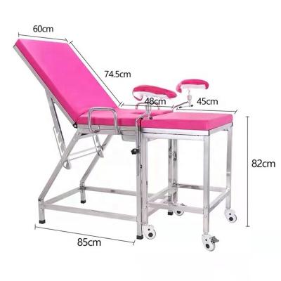 China Gynecology Examination Table Stainless Steel Medical Accessories Delivery Gynecological Bed For Hospital for sale