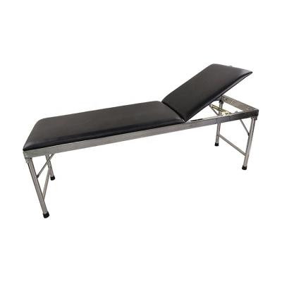 China OSEN-HE1 Hospital Bed High Quality Stainless Steel Backrest Adjustable Hospital Examination Bed for sale