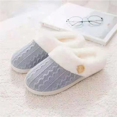 China Cheap Ladies Easy Comfortable Soft Winter Shoes Insole Sherpa Wear Fashion Trend Design Home Slippers for sale