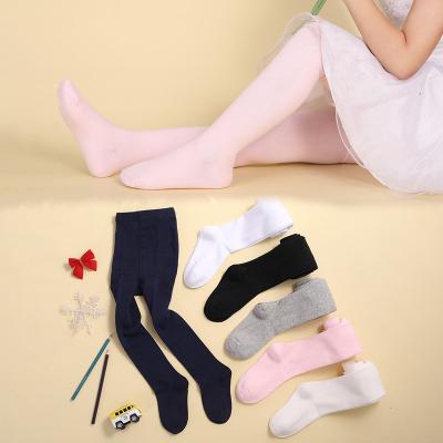 China Breathable Cotton Gaiters Safety Pants Baby Schoolgirl Dance Tights Girl Footed Pantyhose For Kids for sale