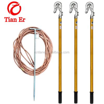 China High Voltage Portable Electric Power Transmission Earthing Set Accessories Grounding Set for sale