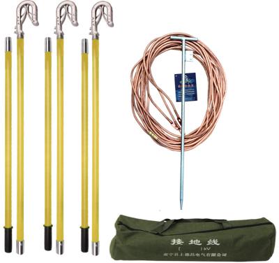 China Soft PVC Assemblies High Voltage Portable Grounding Kits For 33KV Overhead Line for sale