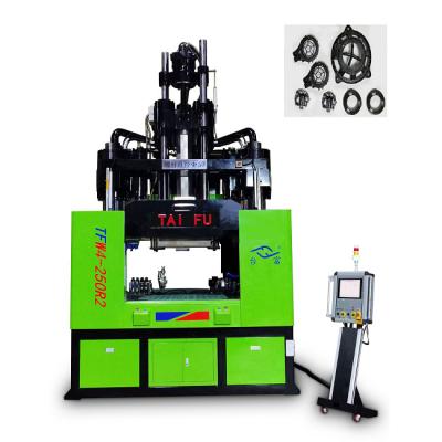 China 250 Ton Low Workbench Rotary Vertical Injection Molding Machine For Making Auto Parts for sale