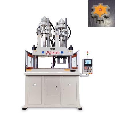 China Two Color 170 Ton Vertical Injection Molding Machine For Outlet Extension Cord Hub for sale