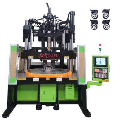 China 120 Ton Low Work Table Vertical Injection Molding Machine For Making Luggage Wheels for sale