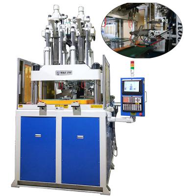 China 120 Ton Two Color Vertical Injection Molding Machine For Making Pet Toy for sale