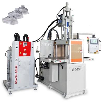 China Liquid Silicone Facial Mask Making Machine 85T Double Slide Vertical Injection Moulding Machine for sale