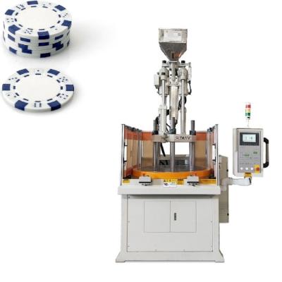 China Rotary Vertical Plastic Injection Molding Machine For Making Poker Chips for sale