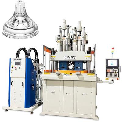 China Dual Color Liquid Silicone Vertical Injection Molding Machine For Baby Pacifier for sale