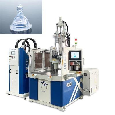 China LSR Vertical Low Workbench Rotary Injection Molding Machine For Baby Pacifier for sale