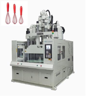 China 120 Ton Low Workbench Rotary Table Vertical Injection Molding Machine For Making Egg Beater for sale