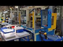 55 Ton Vertical Rotary Plastic Injection Molding Machine For Electronic Component