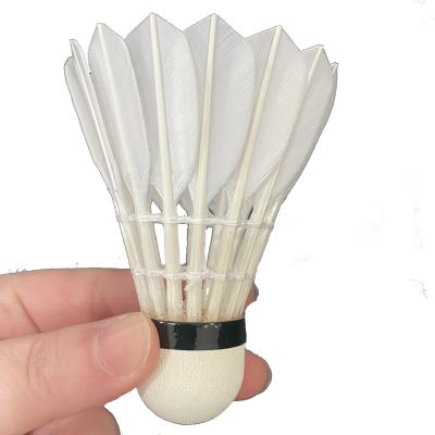 China Professional tournament brand goose feather badminton shuttlecock at good price wholesale for sale