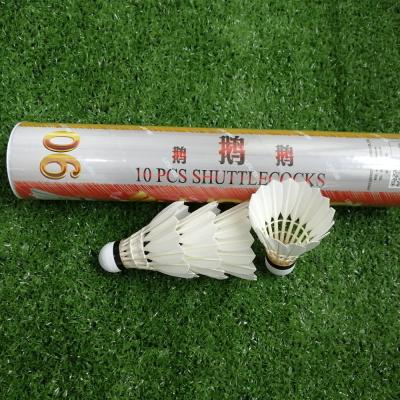 China Professional tournament goose feather badminton shuttlecock in natural feather wholesale for sale