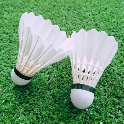 China China Factory Sandwich Cork High Quality Badminton Indoor Sports Cheap Price Goose Feather Shuttlecocks for sale