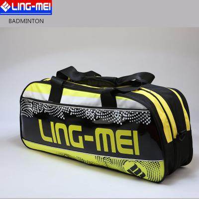 China Multifunctional PU Sport Badminton Racket Drinking Bag With Shoes Compartment for sale