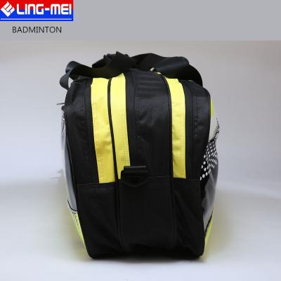 China 100% Waterproof PU Polyester 6 Pack Badminton Racket Bag for sale