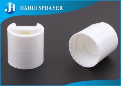 China 28-410 White Plastic Flip Top Caps , Durable Plastic Dispensing Caps PP Material for sale