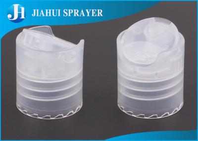 China Transparent Round  Push Pull Plastic Flip Caps Customized For Cosmetic Products for sale