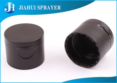 China Customised Frosted Flip Top Bottle Caps / Black Shampoo Flip Top Lids For Bottles for sale