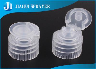 China Screw Ribbed Flip Top Bottle Caps Standard PP For Shampoo Bottle , 18mm 20mm 24mm for sale