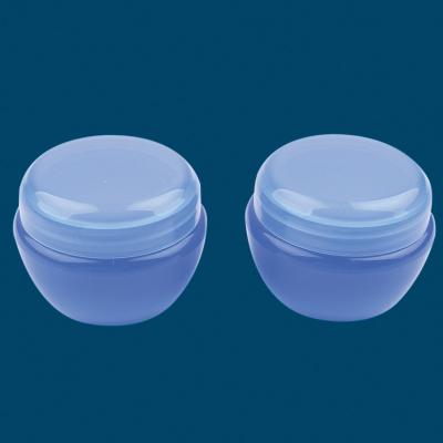 China Mushroom Shape Mini Makeup Containers , Cute Blue Cosmetic Bottles Smooth Surface for sale