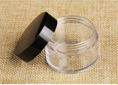 China Pockets Size Plastic Cosmetic Containers Custom Stackable Refillable With Screw Cap for sale